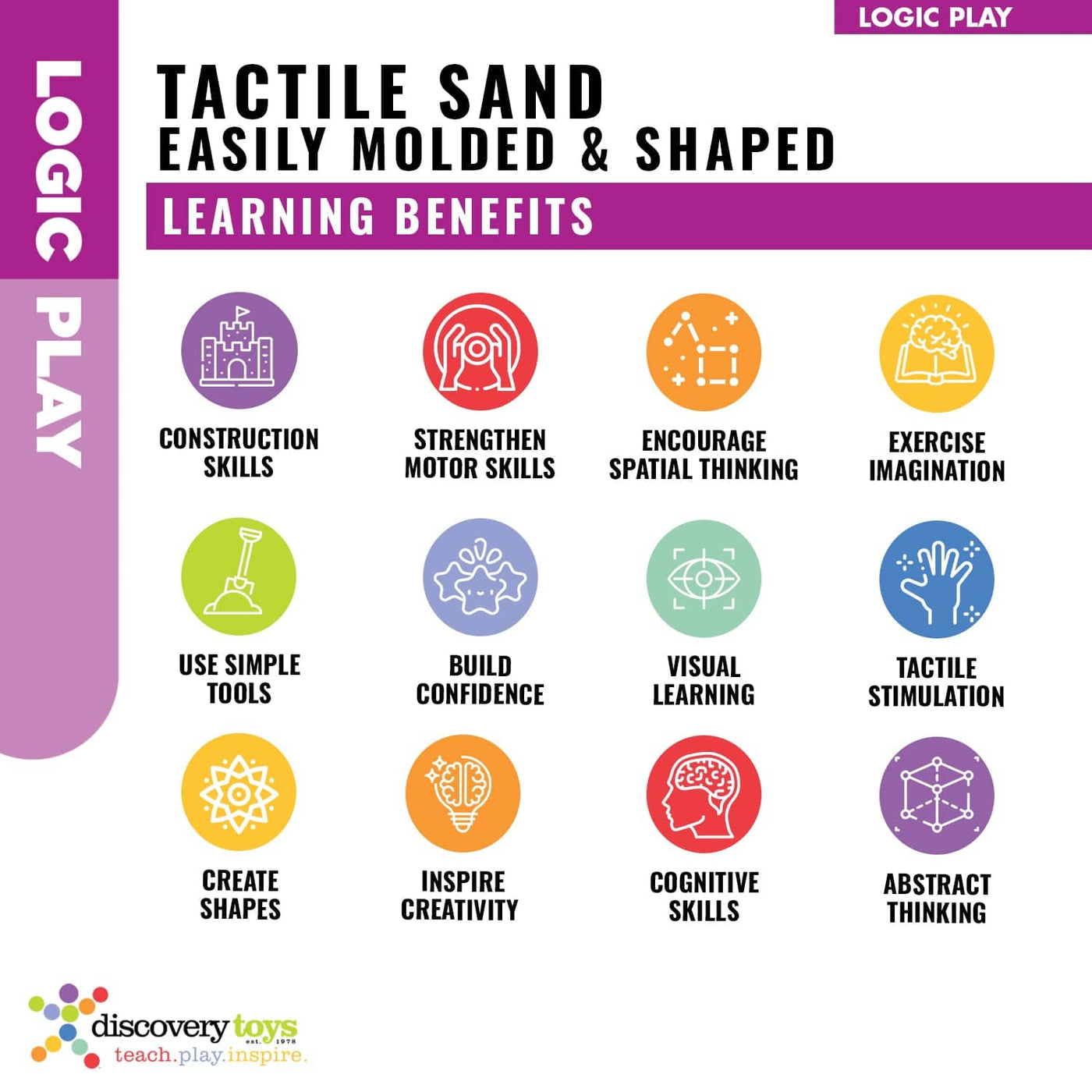 TACTILE SAND Magic Sensory Kinetic Sand - Discovery Toys