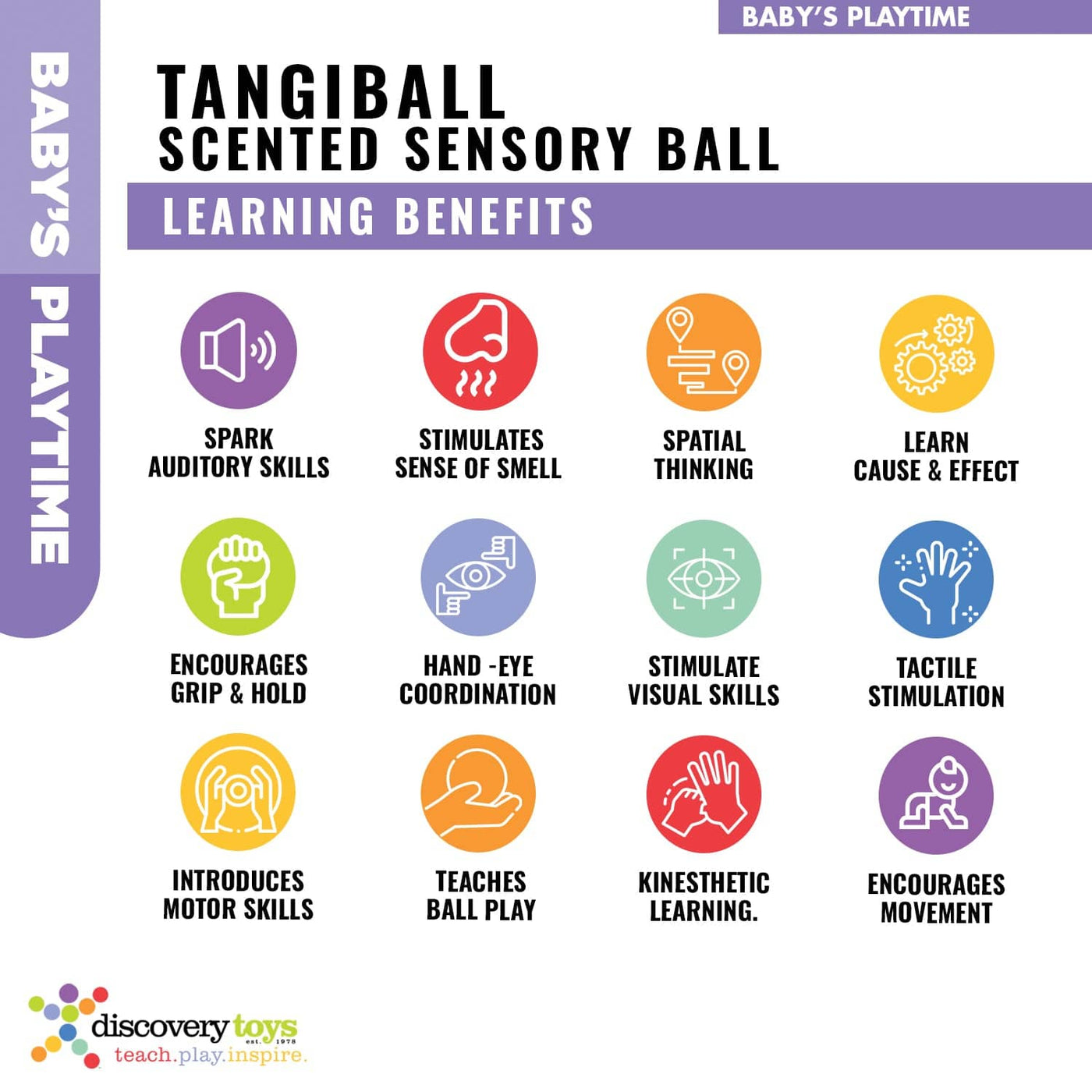 TANGIBALL Sensory Ball Toddler Toy - Discovery Toys