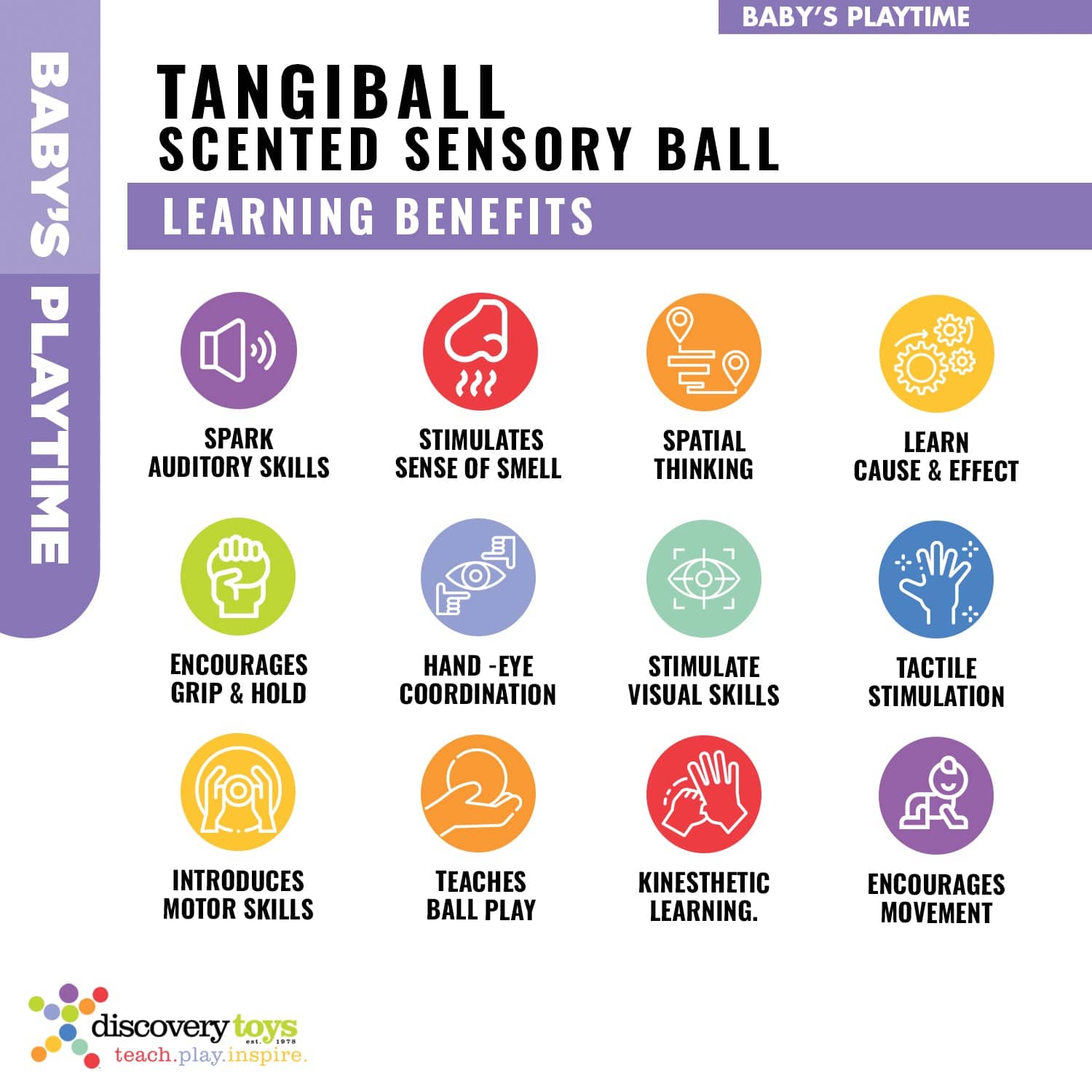 TANGIBALL Sensory Ball Toddler Toy - Discovery Toys