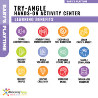 TRY-ANGLE Foldable Newborn Baby Activity Center - Discovery Toys