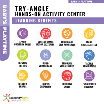 TRY-ANGLE Foldable Newborn Baby Activity Center - Discovery Toys
