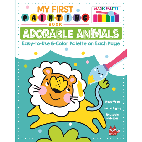 MY FIRST PAINTING BOOK – Adorable Animals - Preschool Art Activity Book 3 Years & Up - Discovery Toys