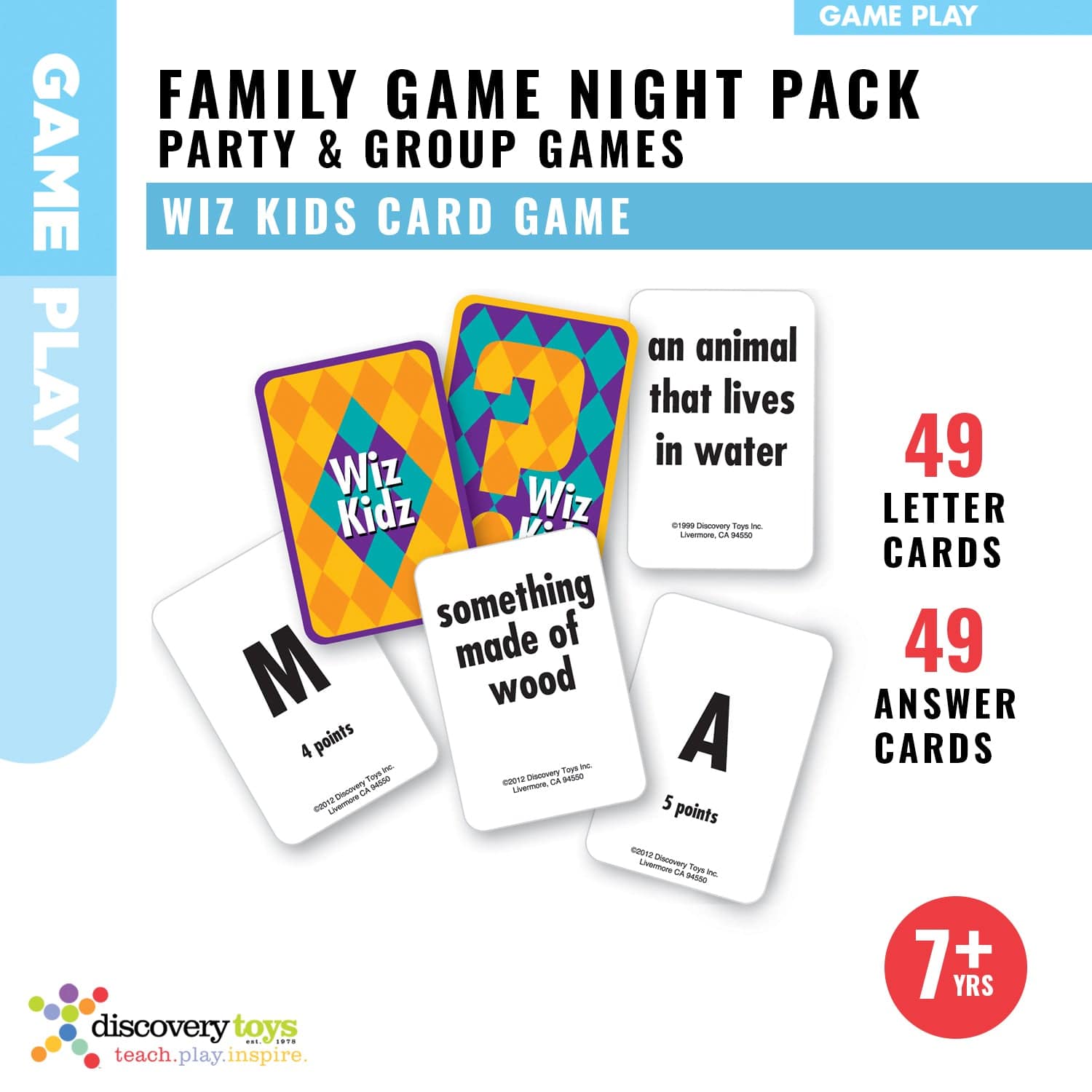 WIZ KIDZ Word Family Card Game - Discovery Toys