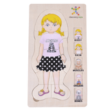 BODY AMAZING – Girl Wooden Layered Puzzle